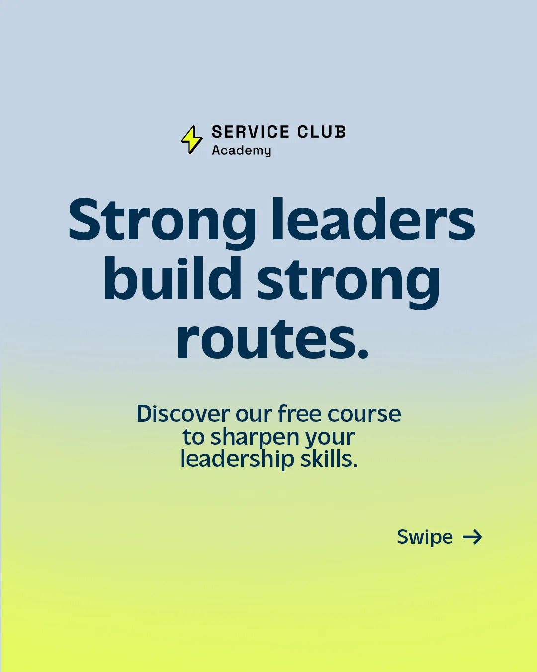 Service Club Academy Ad